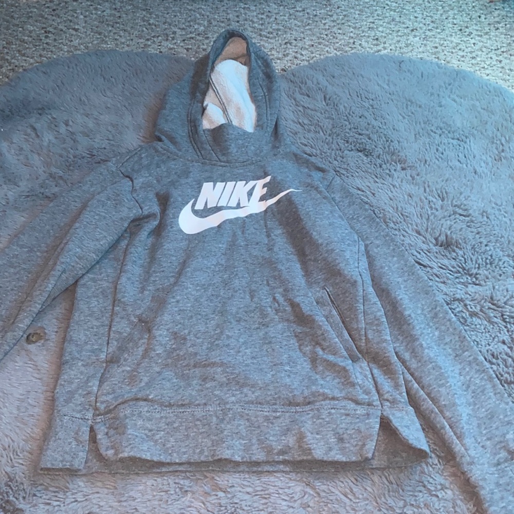 grey nike hoodie